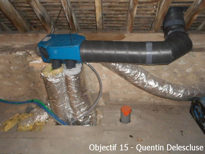 Installation d&rsquo;une VMC simple flux hygro B dans le cadre d&rsquo;une rénovation BBC Normandie
